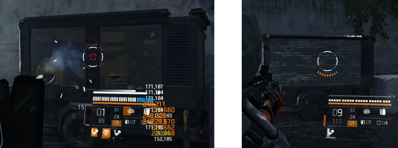 ステージ1の破壊する装置の開いている時と閉まっている時の画像