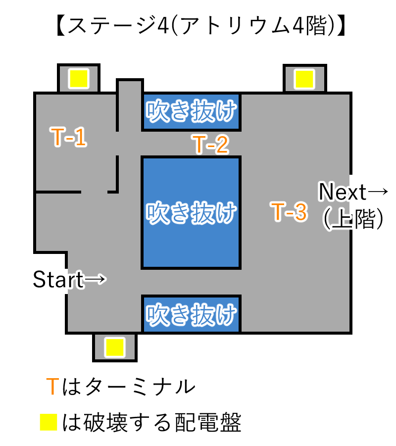 ステージ4のマップの画像